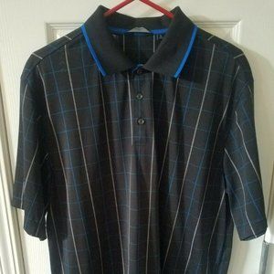 Walter Hagen Golf Polo Shirt Sz Large Plaid